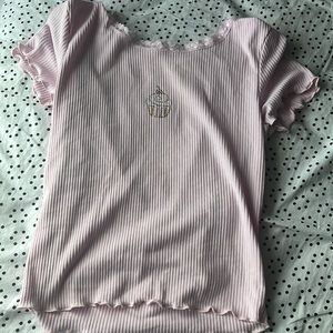 M cupcake print t shirt